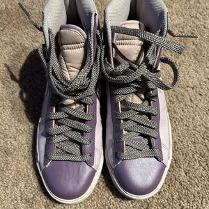 Nike Purple and Gray Sneakers
